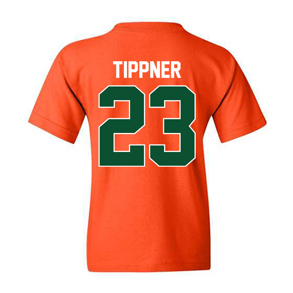 Miami - NCAA Women's Basketball : Meredith Tippner - Sports Shersey Youth T-Shirt-1
