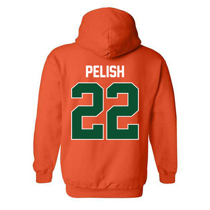 Miami - NCAA Women's Basketball : Simone Pelish - Sports Shersey Hooded Sweatshirt