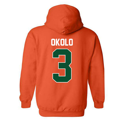 Miami - NCAA Women's Basketball : Soma Okolo - Sports Shersey Hooded Sweatshirt-1