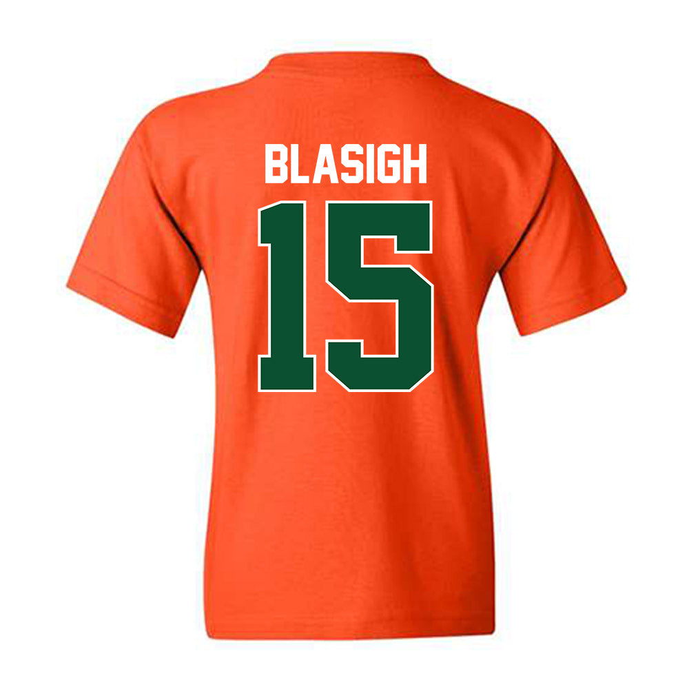 Miami - NCAA Women's Basketball : Vittoria Blasigh - Sports Shersey Youth T-Shirt-1
