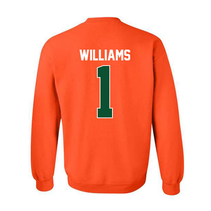 Miami - NCAA Women's Basketball : Cameron Williams - Sports Shersey Crewneck Sweatshirt-1