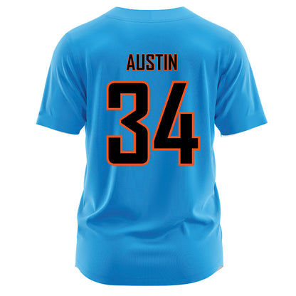 Oklahoma State - NCAA Softball : Jayelle Austin - Blue Jersey-1