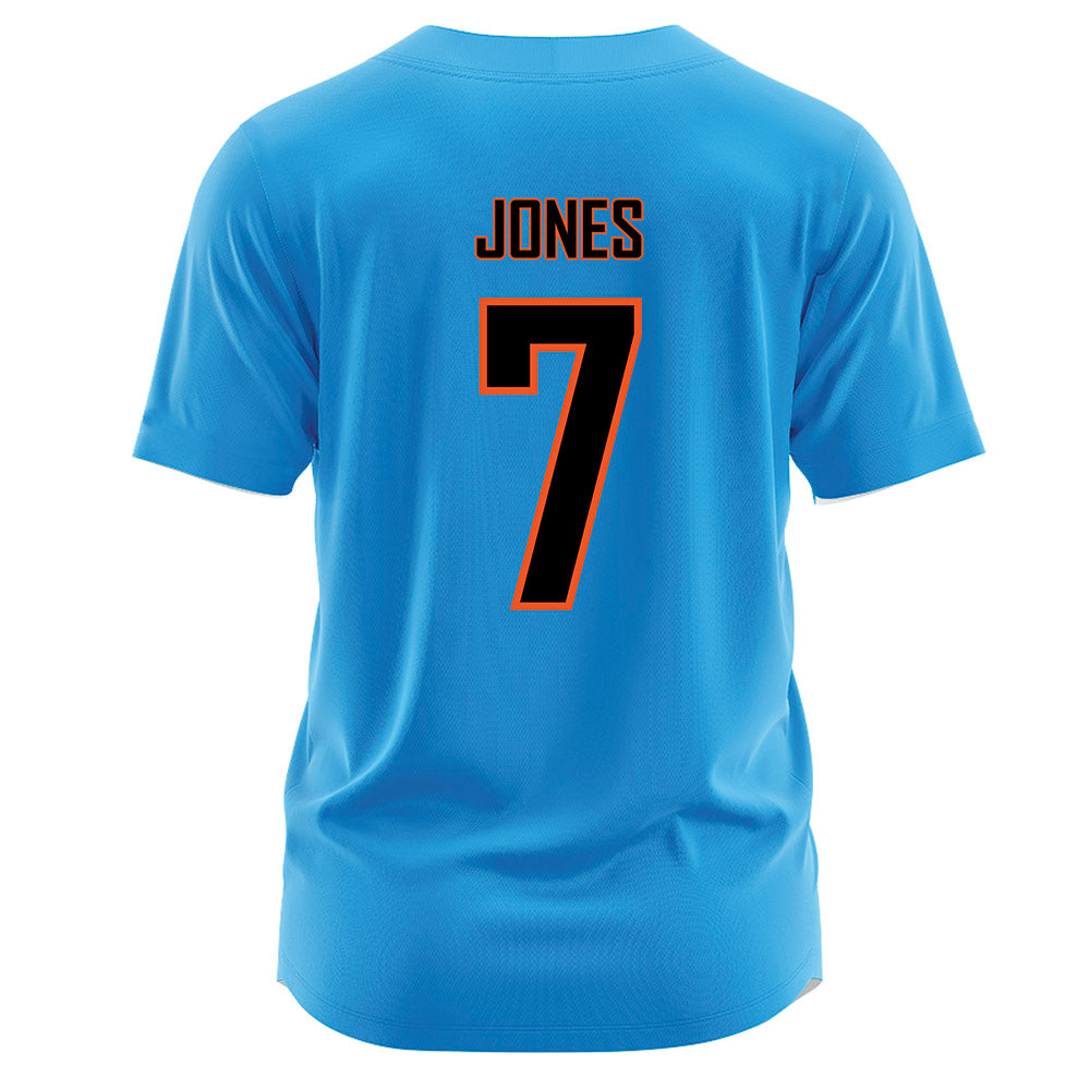 Oklahoma State - NCAA Softball : Aubrey Jones - Blue Jersey-1