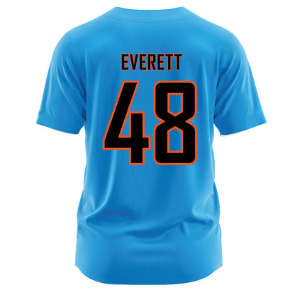 Oklahoma State - NCAA Softball : Delainey Everett - Blue Jersey-1