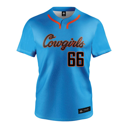 Oklahoma State - NCAA Softball : Ruby Meylan - Blue Jersey-0