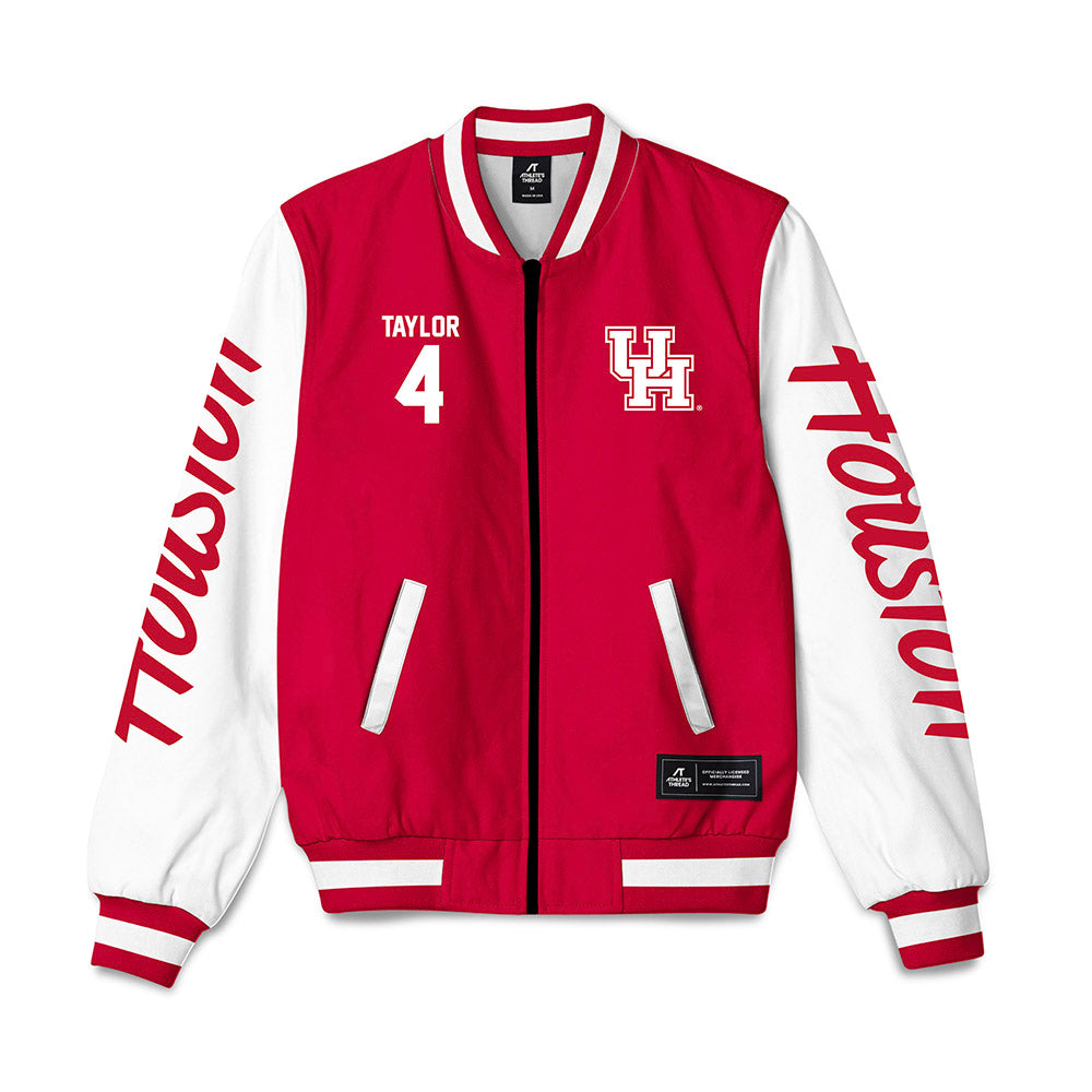 Houston - NCAA Softball : Shelby Taylor - Bomber Jacket-0
