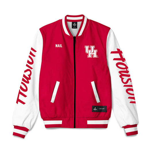 Houston - NCAA Baseball : Garrett Nail - Bomber Jacket-0