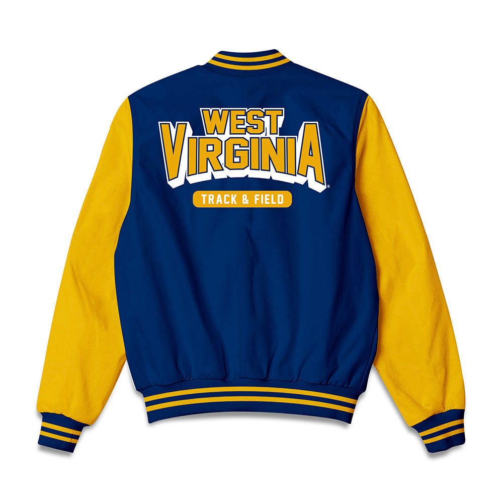 West Virginia - NCAA Women's Track & Field : Eva Rinker - Bomber Jacket-1