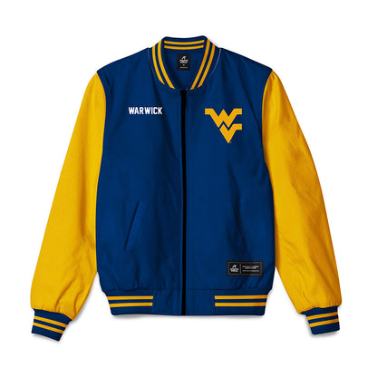 West Virginia - NCAA Wrestling : Brennan Warwick - Bomber Jacket-0