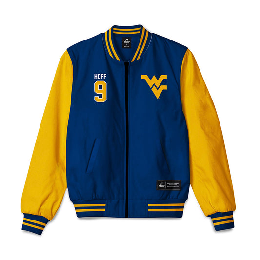 West Virginia - NCAA Baseball : Bryson Hoff - Bomber Jacket-0