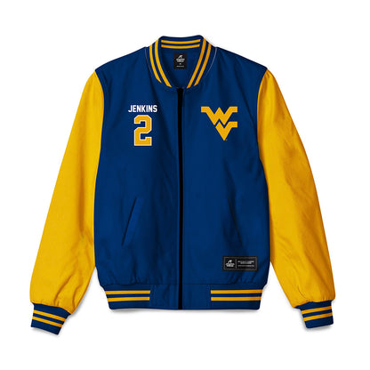 West Virginia - NCAA Men's Basketball : Amir Jenkins - Bomber Jacket-0