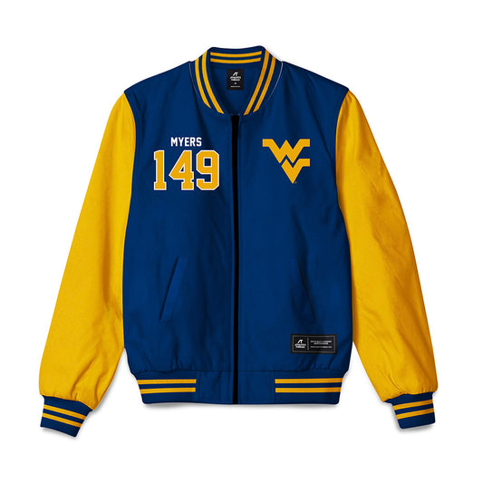 West Virginia - NCAA Wrestling : Marla Myers - Bomber Jacket-0