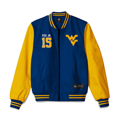 West Virginia - NCAA Football : Scotty Fox Jr. - Bomber Jacket-0