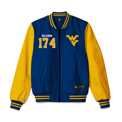 West Virginia - NCAA Wrestling : Michael Baldwin - Bomber Jacket-0