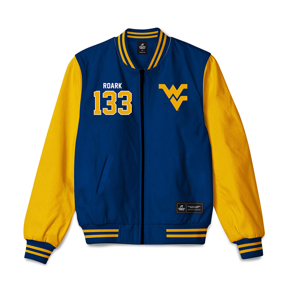 West Virginia - NCAA Wrestling : Casen Roark - Bomber Jacket-0