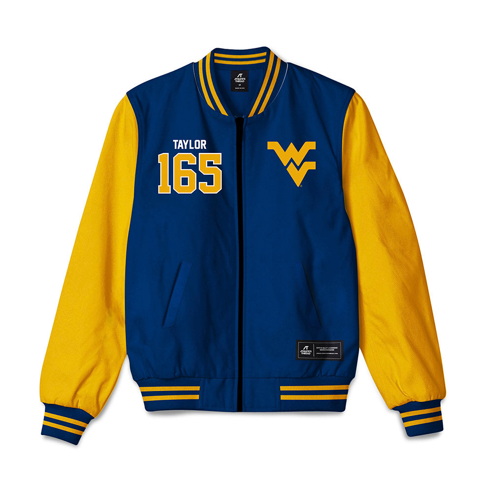 West Virginia - NCAA Wrestling : Shawn Taylor - Bomber Jacket-0