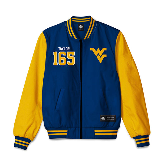 West Virginia - NCAA Wrestling : Shawn Taylor - Bomber Jacket-0