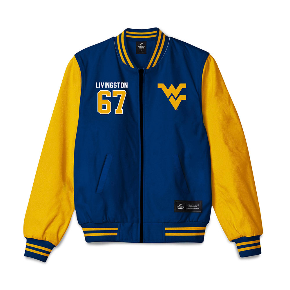 West Virginia - NCAA Football : Landen Livingston - Bomber Jacket-0
