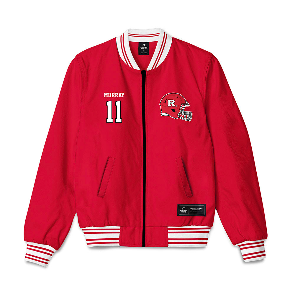Rutgers - NCAA Football : Steven Murray - Bomber Jacket-0