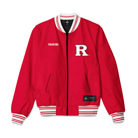Rutgers - NCAA Wrestling : Tahir Parkins - Bomber Jacket-0
