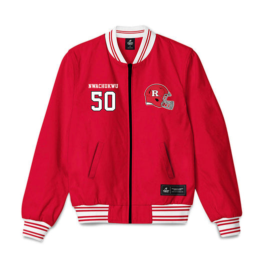 Rutgers - NCAA Football : Joe Nwachukwu - Bomber Jacket-0