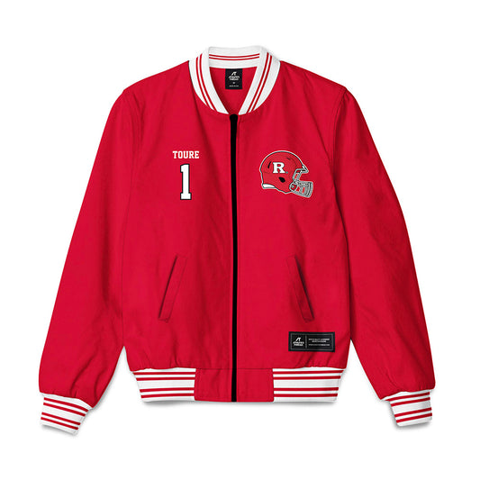Rutgers - NCAA Football : Famah Toure - Bomber Jacket-0