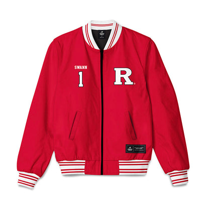 Rutgers - NCAA Women's Basketball : Lauryn Swann - Bomber Jacket-0
