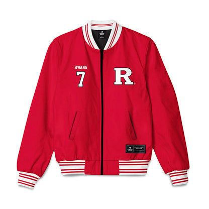 Rutgers - NCAA Softball : Riley Hwang - Bomber Jacket-0