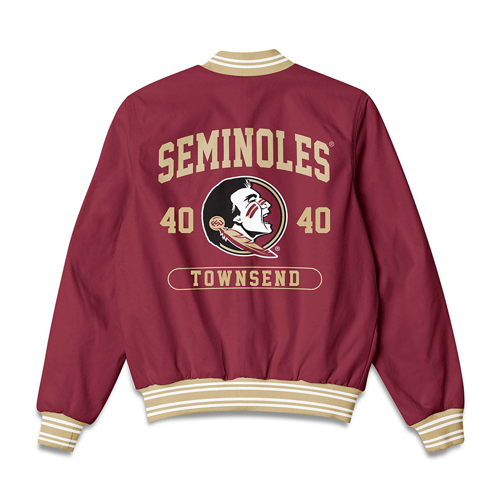 FSU - NCAA Football : Darin Townsend - Bomber Jacket-1