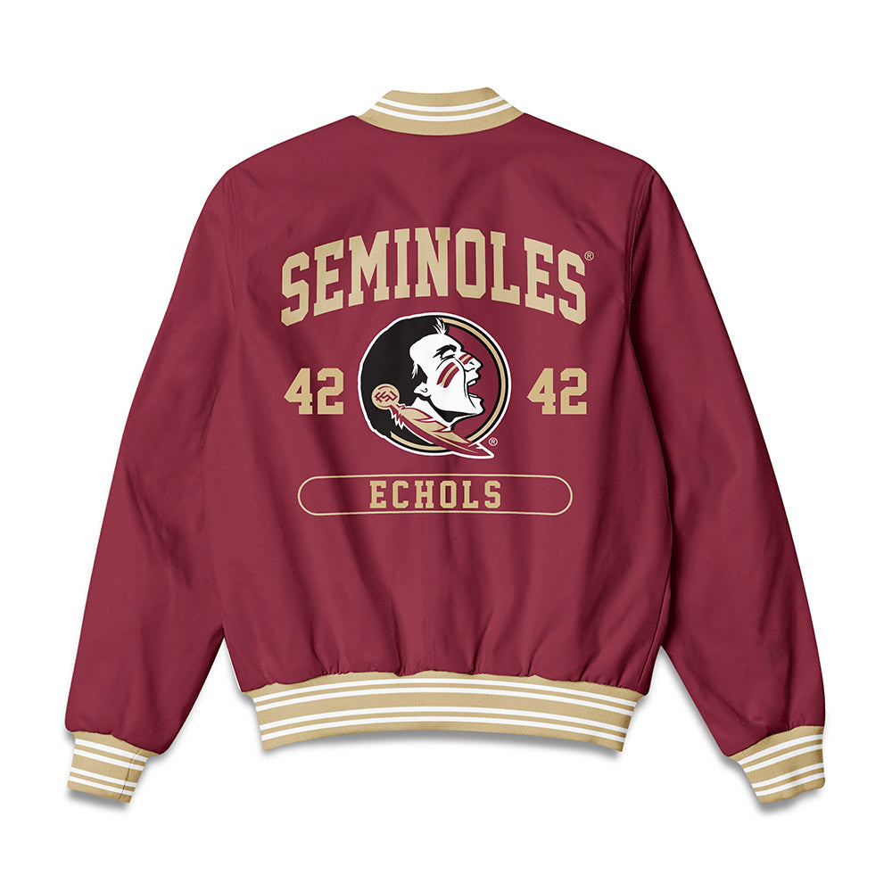 FSU - NCAA Baseball : Jake Echols - Bomber Jacket-1