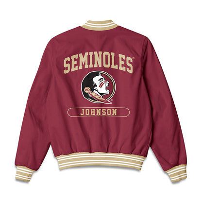 FSU - NCAA Men's Track & Field : Joshua Johnson - Bomber Jacket-1