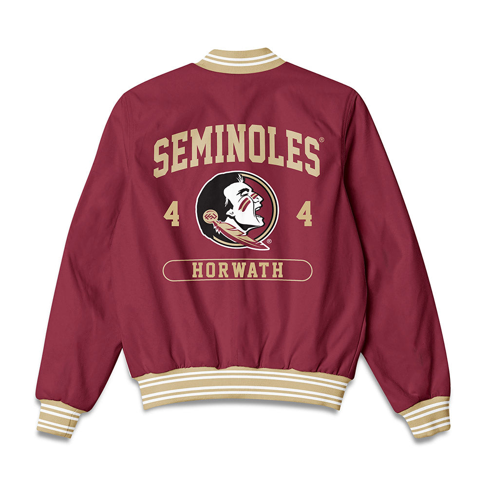 FSU - NCAA Beach Volleyball : Jess Horwath - Bomber Jacket-1