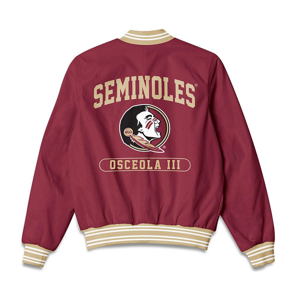FSU - NCAA Baseball : OB Osceola III - Bomber Jacket-1