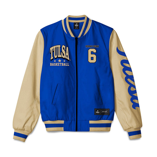 Tulsa - NCAA Men's Basketball : Romad Dean - Bomber Jacket-0