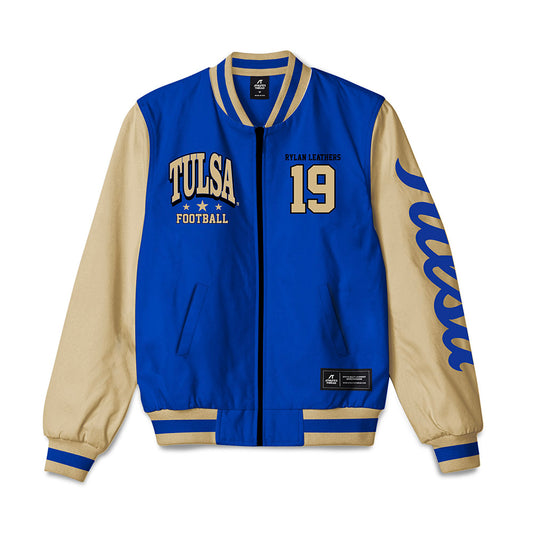 Tulsa - NCAA Football : Rylan Leathers - Bomber Jacket-0