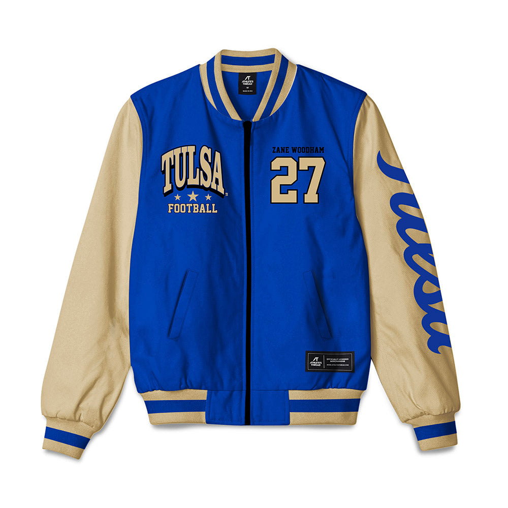 Tulsa - NCAA Football : Zane Woodham - Bomber Jacket-0