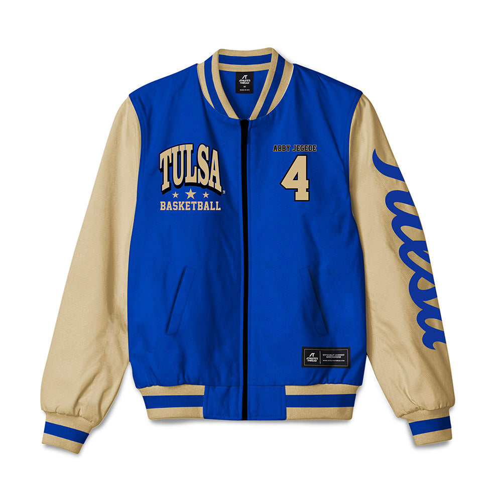 Tulsa - NCAA Women's Basketball : Abby Jegede - Bomber Jacket-0