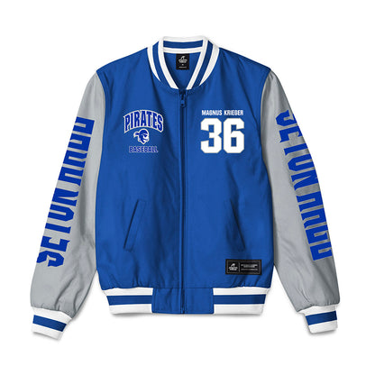 Seton Hall - NCAA Baseball : Magnus Krieger - Bomber Jacket-0