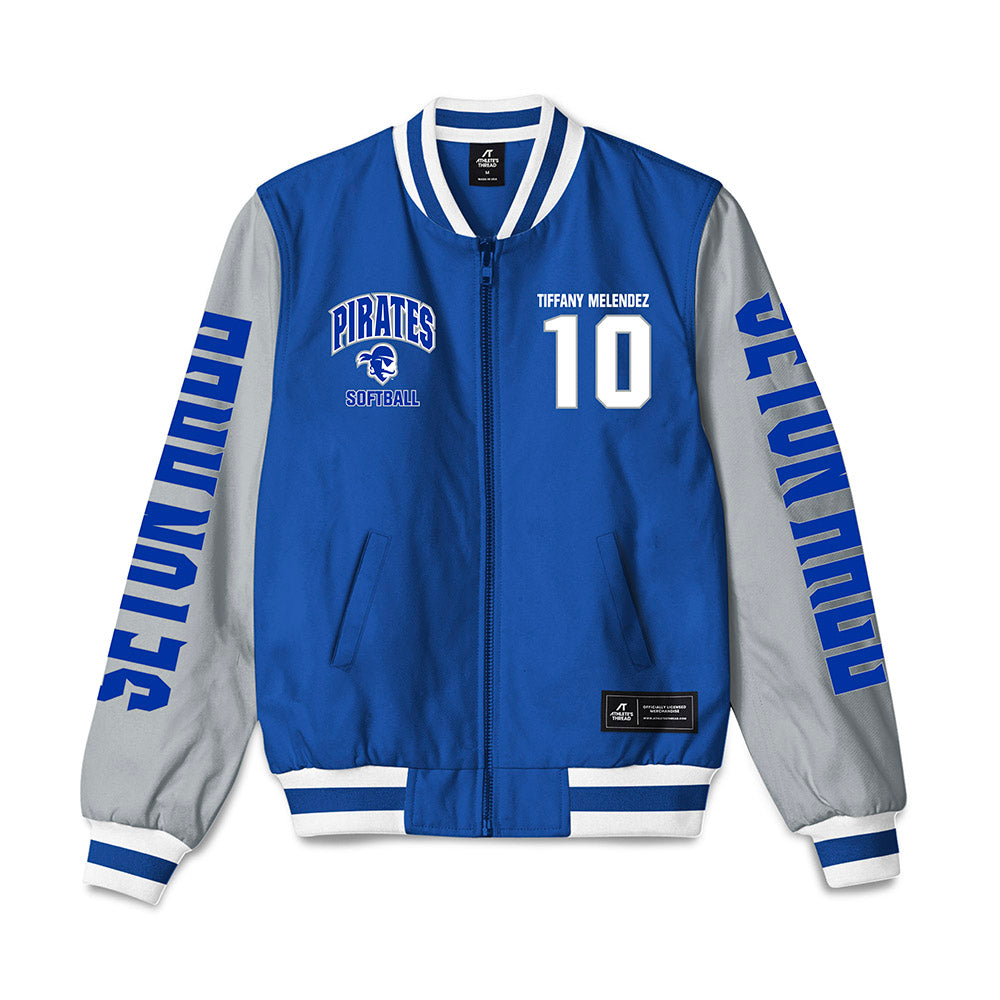 Seton Hall - NCAA Softball : Tiffany Melendez - Bomber Jacket-0