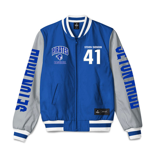 Seton Hall - NCAA Baseball : Steven Svenson - Bomber Jacket-0