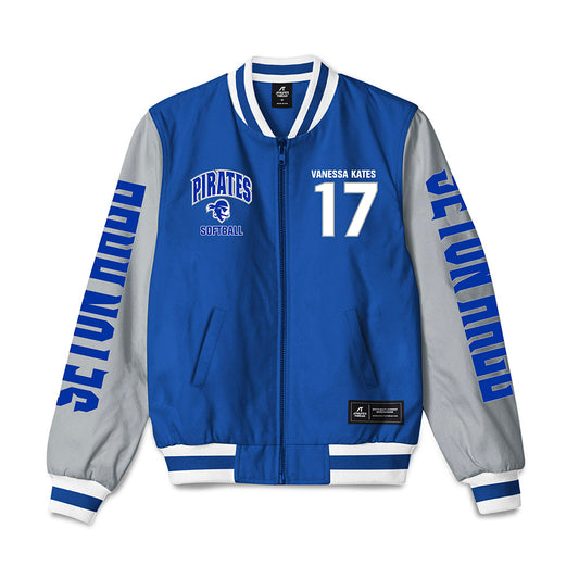 Seton Hall - NCAA Softball : Vanessa Kates - Bomber Jacket-0