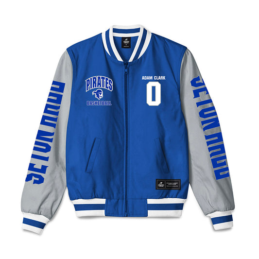 Seton Hall - NCAA Men's Basketball : Adam Clark - Bomber Jacket-0