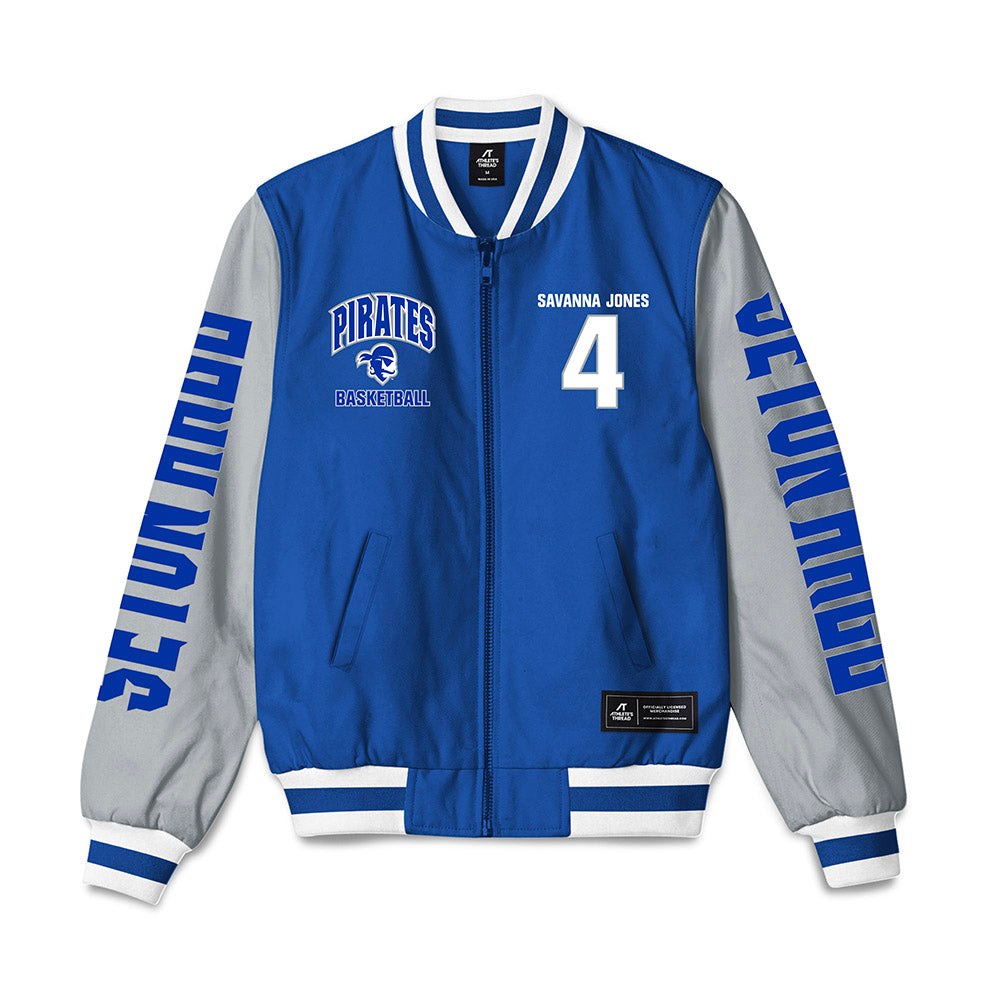 Seton Hall - NCAA Women's Basketball : Savanna Jones - Bomber Jacket-0