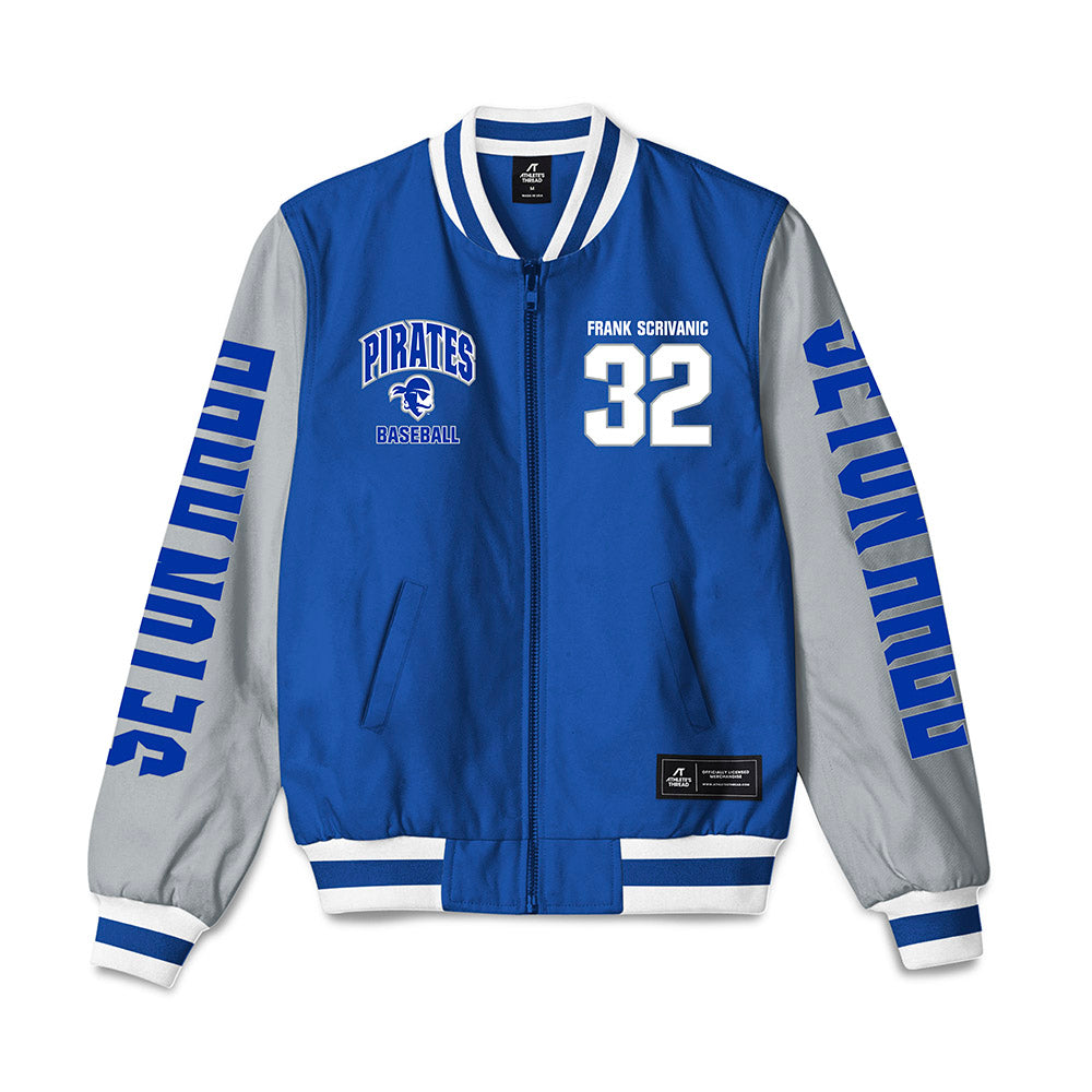 Seton Hall - NCAA Baseball : Frank Scrivanic - Bomber Jacket-0