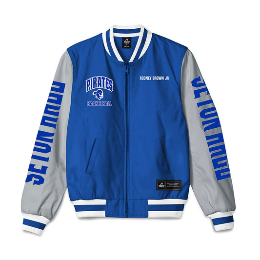Seton Hall - NCAA Men's Basketball : Rodney Brown Jr - Bomber Jacket-0