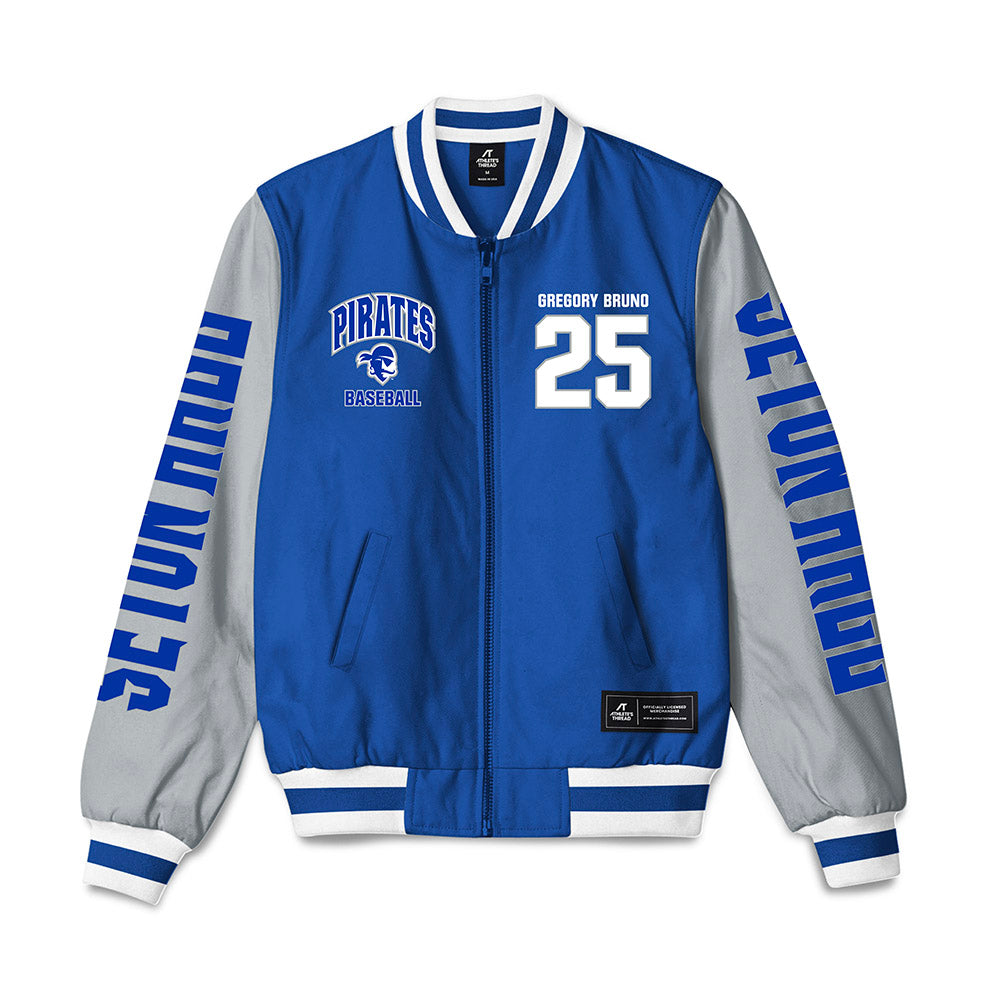 Seton Hall - NCAA Baseball : Gregory Bruno - Bomber Jacket-0