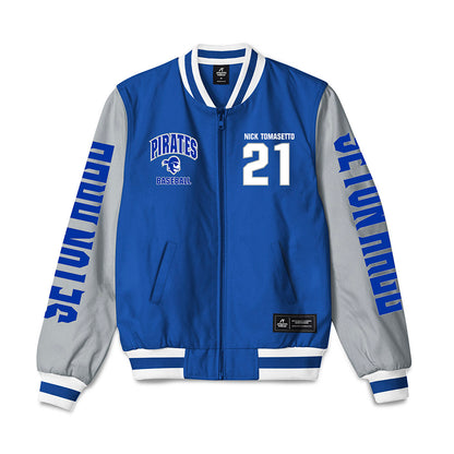 Seton Hall - NCAA Baseball : Nick Tomasetto - Bomber Jacket-0
