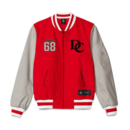 Davidson - NCAA Football : David Brooks - Bomber Jacket-0
