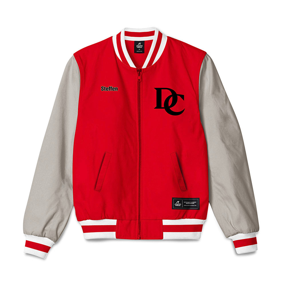 Davidson - NCAA Men's Track & Field : Jackson Steffen - Bomber Jacket-0