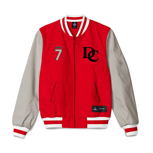 Davidson - NCAA Men's Basketball : RJ Greer - Bomber Jacket-0